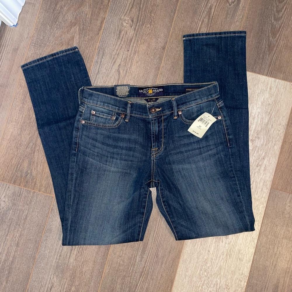 Lucky Brand Women's Dark Blue “Sweet’N Straight” Leg Jeans